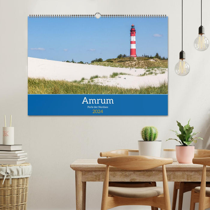Amrum - Perle der Nordsee (CALVENDO Wandkalender 2024)