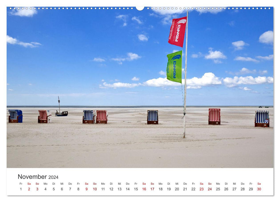 Amrum - Pearl of the North Sea (CALVENDO Premium Wall Calendar 2024) 