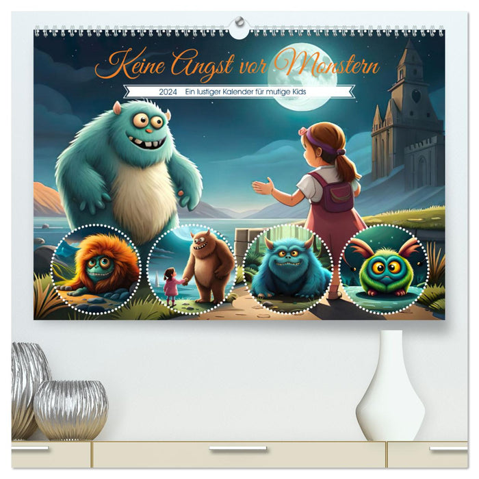 Don't be afraid of monsters (CALVENDO Premium Wall Calendar 2024) 
