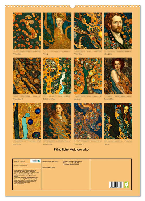 Artificial masterpieces (CALVENDO wall calendar 2024) 
