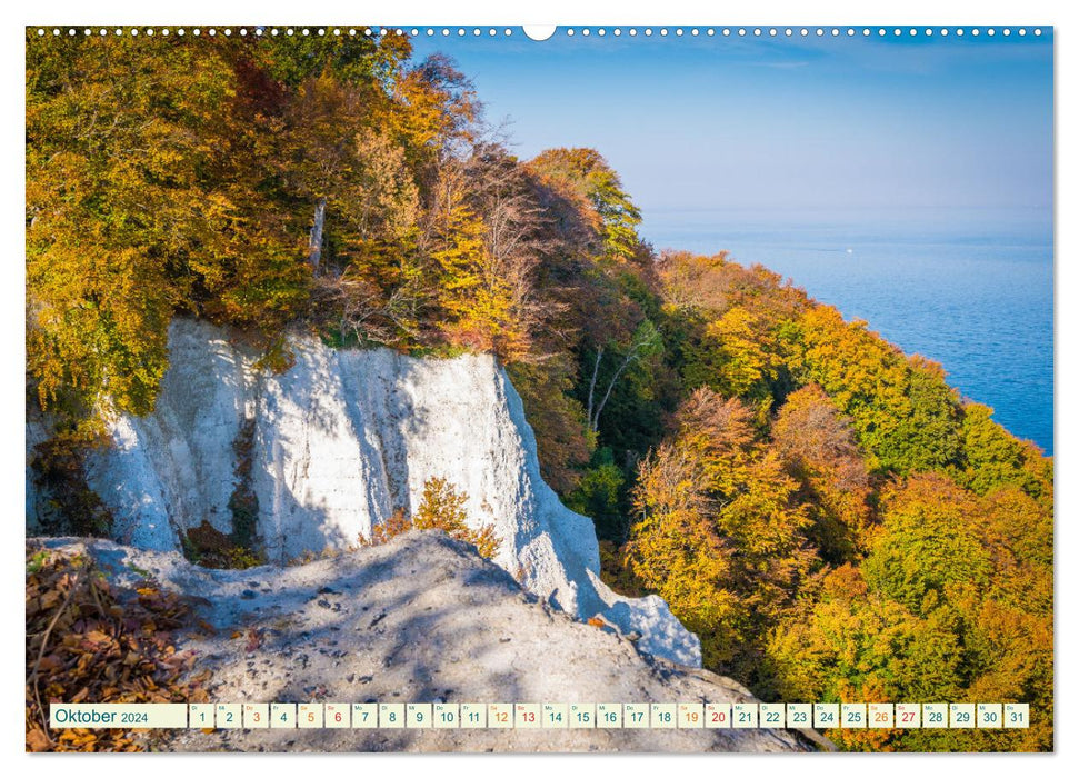 Rügen Island - Picturesque Chalk Coast (CALVENDO Premium Wall Calendar 2024) 