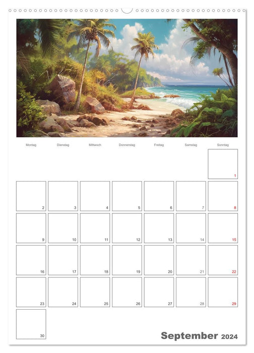 The Caribbean. The magic of tropical jewels (CALVENDO wall calendar 2024) 