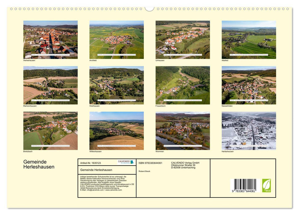Gemeinde Herleshausen (CALVENDO Premium Wandkalender 2024)