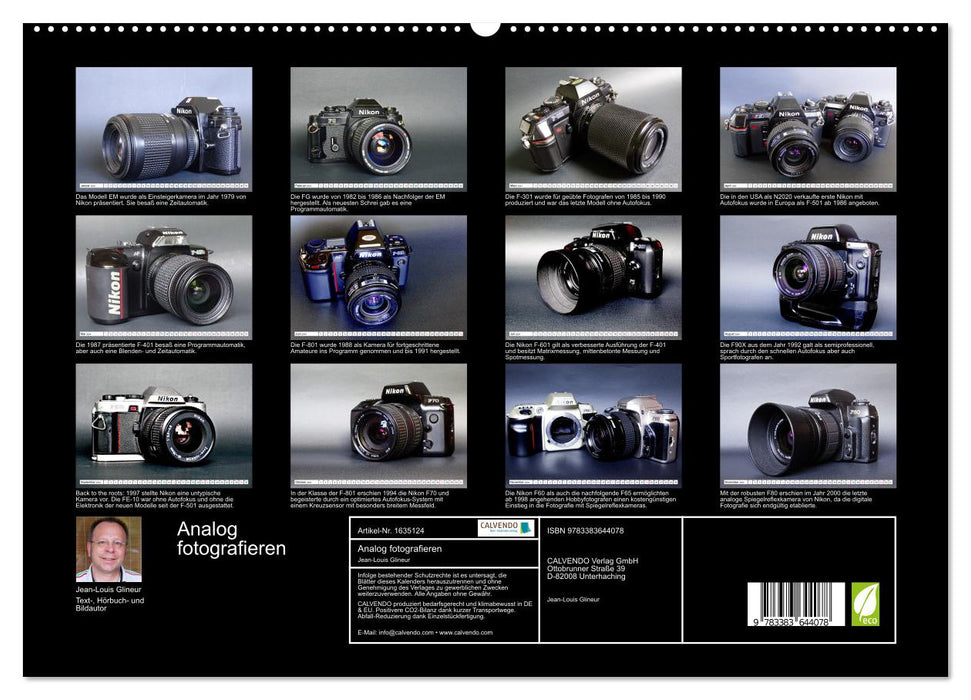 Take analog photographs (CALVENDO Premium Wall Calendar 2024) 