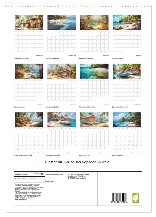 The Caribbean. The magic of tropical jewels (CALVENDO Premium Wall Calendar 2024) 
