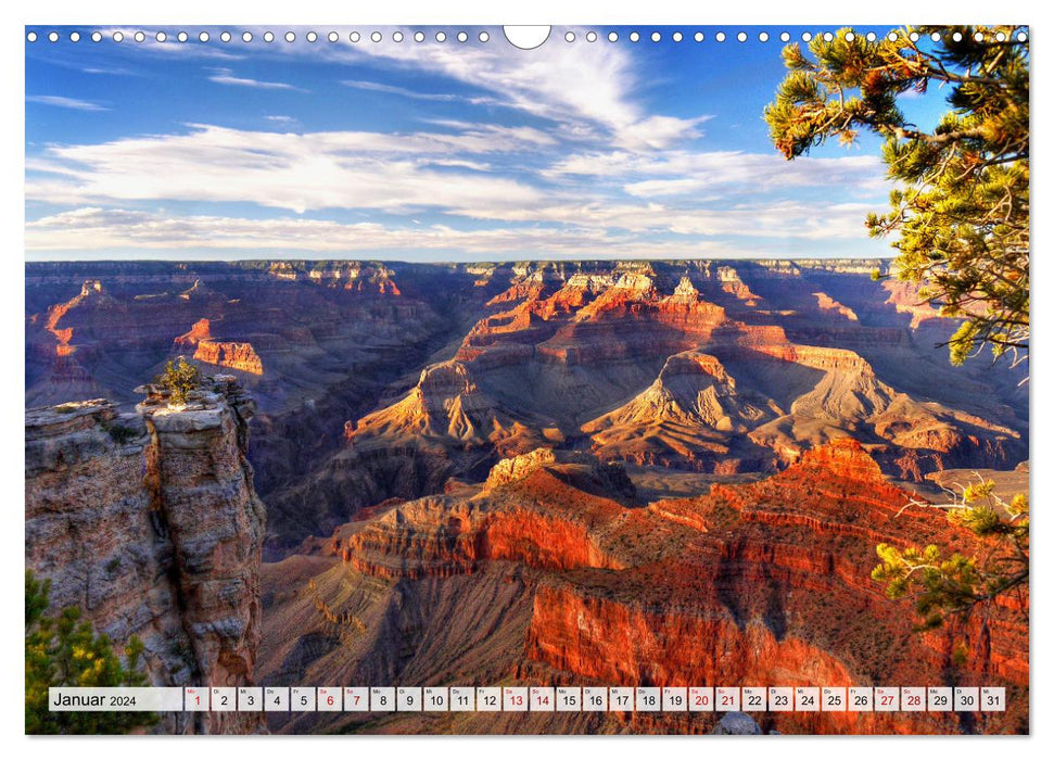 Grand Canyon, National Park (CALVENDO wall calendar 2024) 