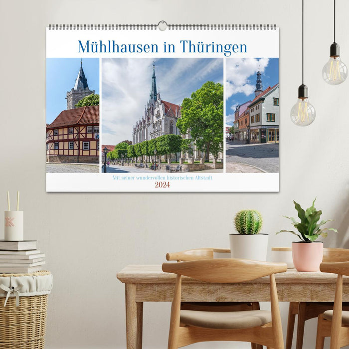 Mühlhausen in Thüringen (CALVENDO Wandkalender 2024)
