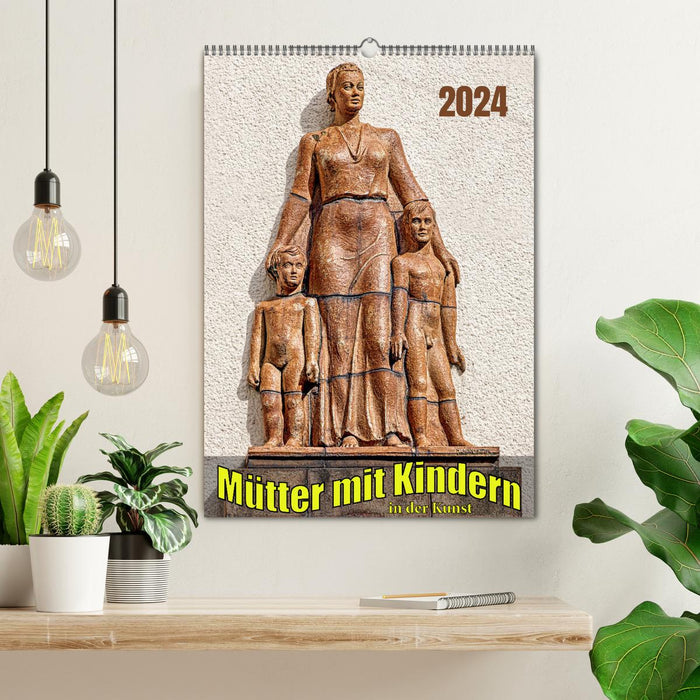 Mothers with children in art (CALVENDO wall calendar 2024) 