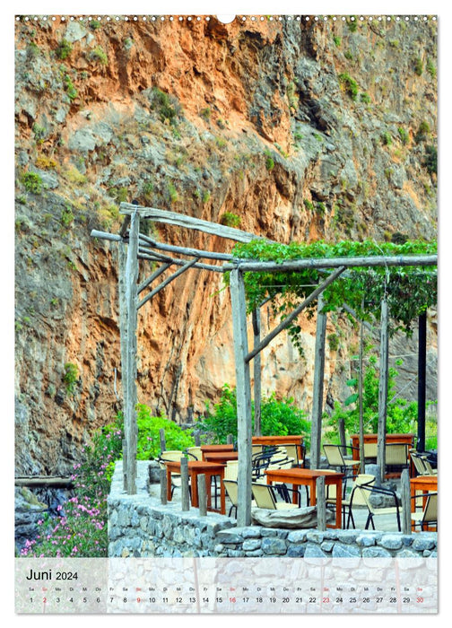Nature experience Samaria Gorge on Crete (CALVENDO Premium Wall Calendar 2024) 