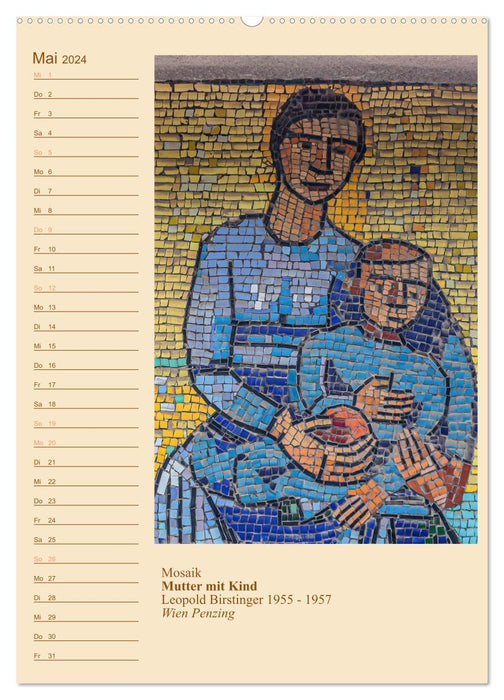Mütter mit Kindern in der Kunst (CALVENDO Premium Wandkalender 2024)