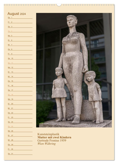 Mothers with children in art (CALVENDO Premium Wall Calendar 2024) 