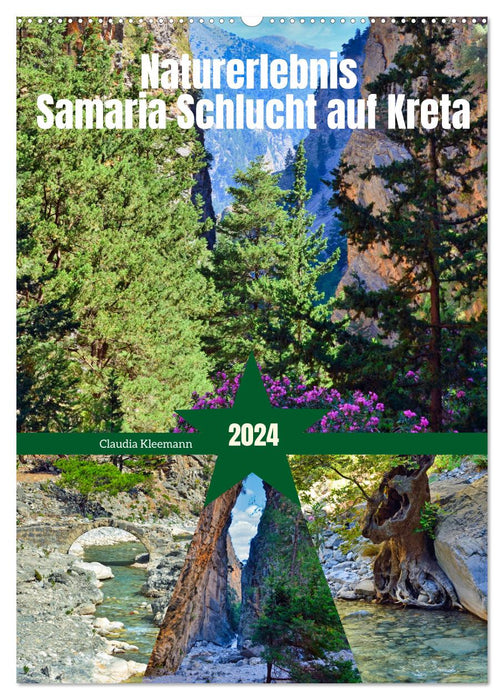 Naturerlebnis Samaria Schlucht auf Kreta (CALVENDO Wandkalender 2024)