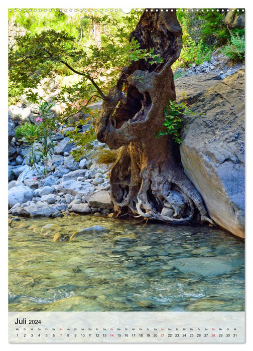 Naturerlebnis Samaria Schlucht auf Kreta (CALVENDO Wandkalender 2024)