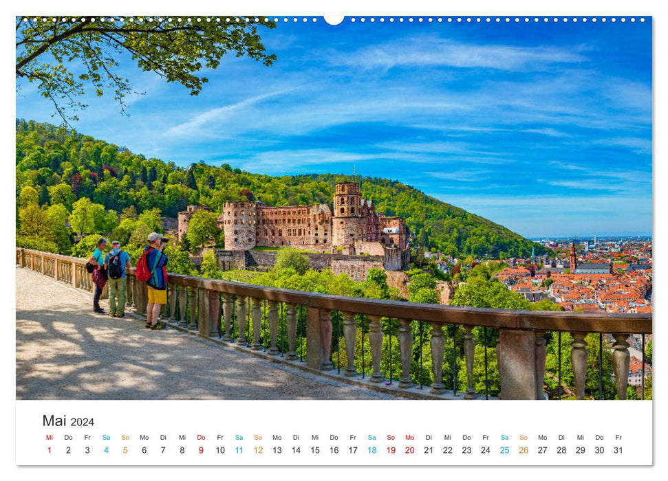 Heidelberg - Ville romantique (Calendrier mural CALVENDO 2024) 