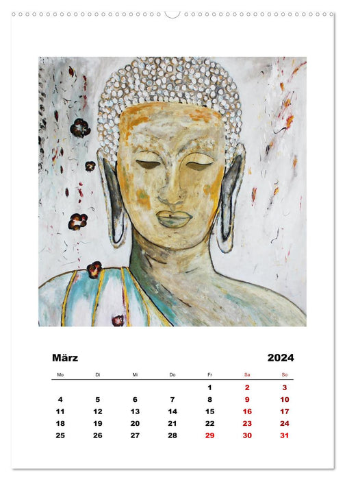 Bouddha Relax (Calvendo Premium Calendrier mural 2024) 