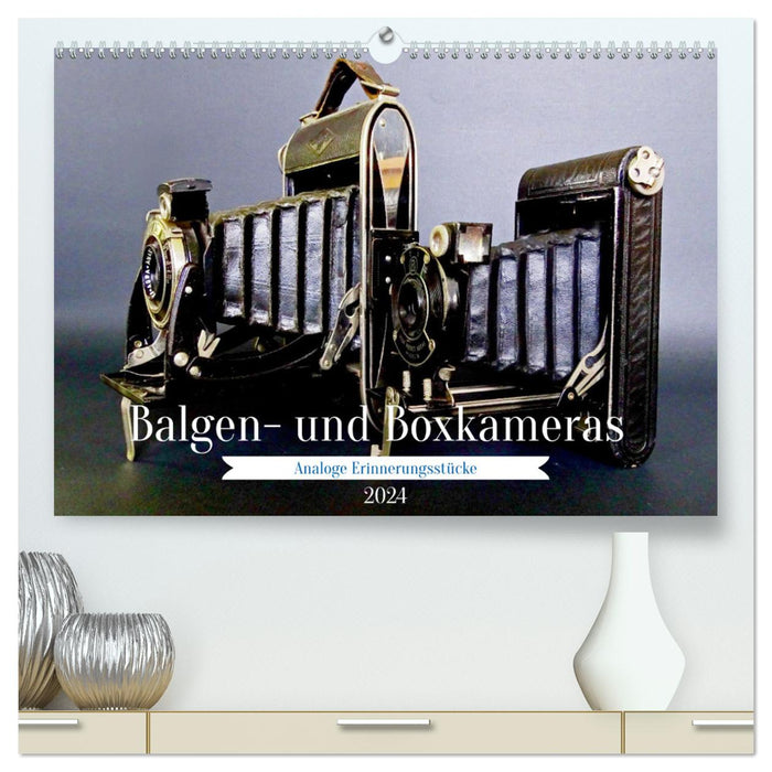 Bellows and box cameras - analog memorabilia (CALVENDO Premium Wall Calendar 2024) 