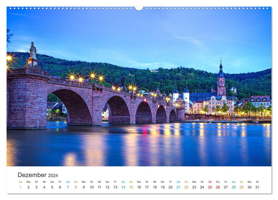 Heidelberg – Ville romantique (Calvendo Premium Calendrier mural 2024) 