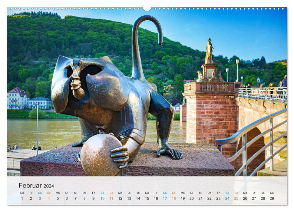 Heidelberg - Stadt der Romantik (CALVENDO Premium Wandkalender 2024)