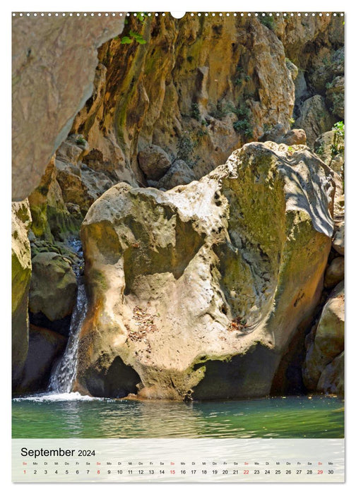 Gorges de Patsos. Randonnée en Crète (Calendrier mural CALVENDO Premium 2024) 