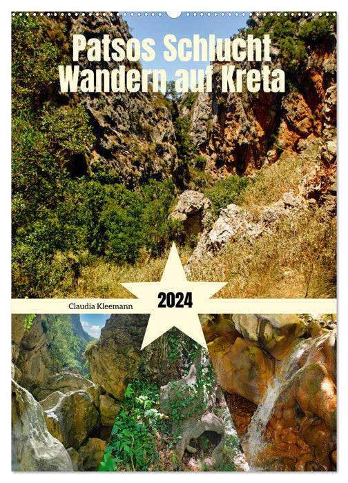 Patsos Schlucht. Wandern auf Kreta (CALVENDO Wandkalender 2024)
