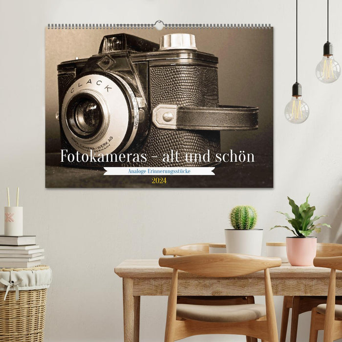 Fotokameras - alt und schön (CALVENDO Wandkalender 2024)