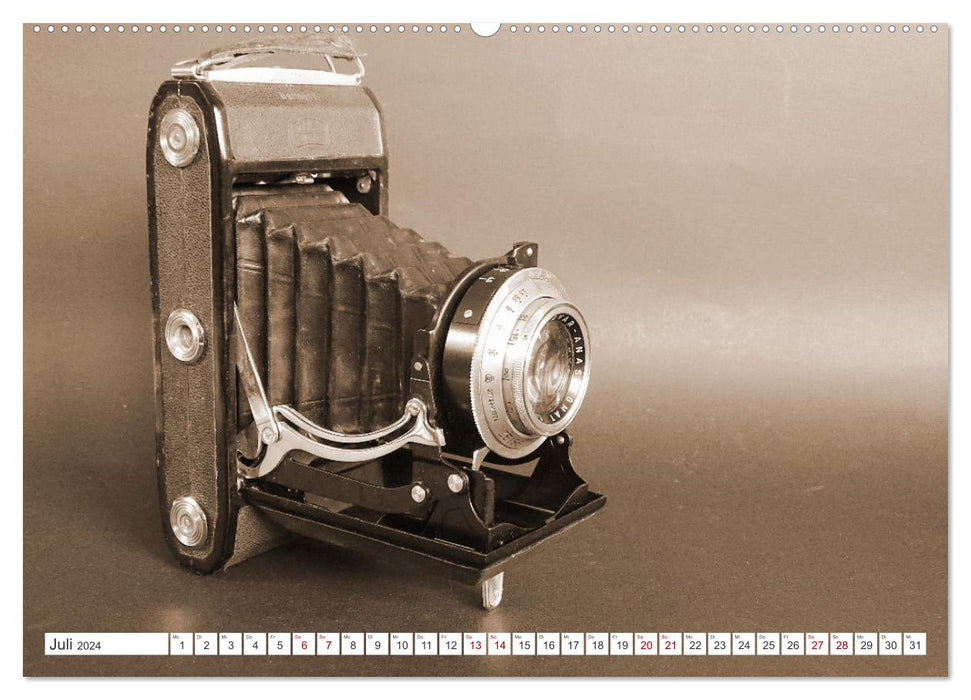 Photo cameras - old and beautiful (CALVENDO wall calendar 2024) 