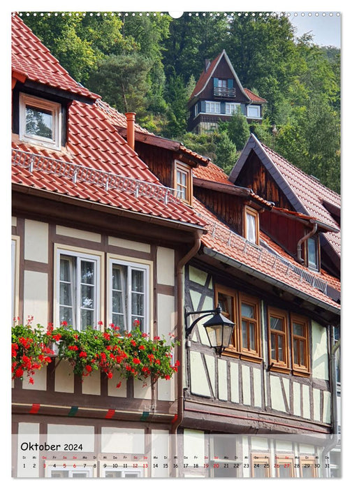 Wernigerode und Stolberg im Harz (CALVENDO Premium Wandkalender 2024)