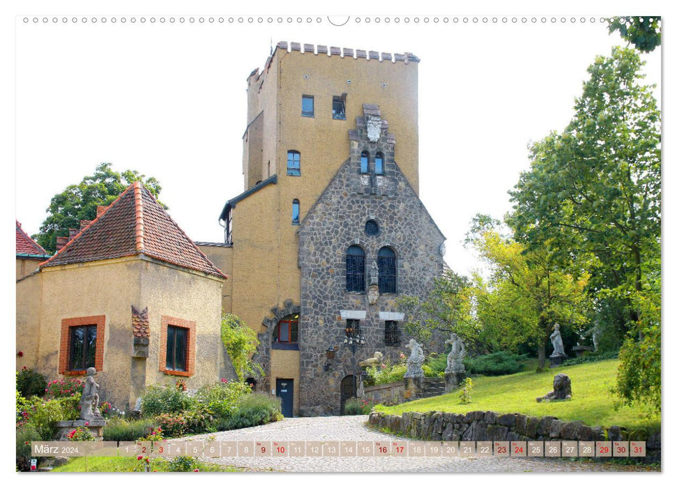 Kleines Schloss in Blankenburg und die Roseburg bei Ballenstedt (CALVENDO Premium Wandkalender 2024)