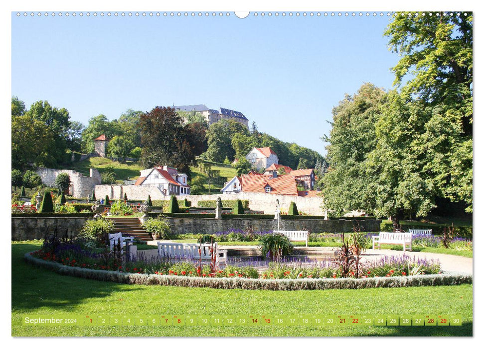 Small castle in Blankenburg and the Roseburg near Ballenstedt (CALVENDO Premium Wall Calendar 2024) 