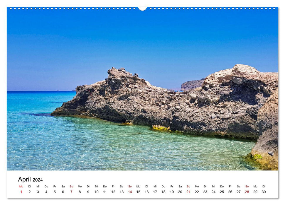 Le Far West de Crète (Calvendo Premium Wall Calendar 2024) 