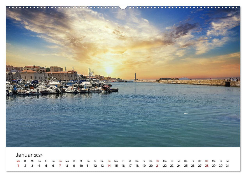 Crete's enchanting north (CALVENDO Premium Wall Calendar 2024) 