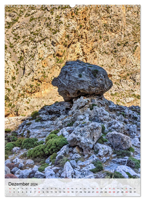 Fascination of Crete. Hike through the Kourtaliotiko Gorge (CALVENDO Premium Wall Calendar 2024) 