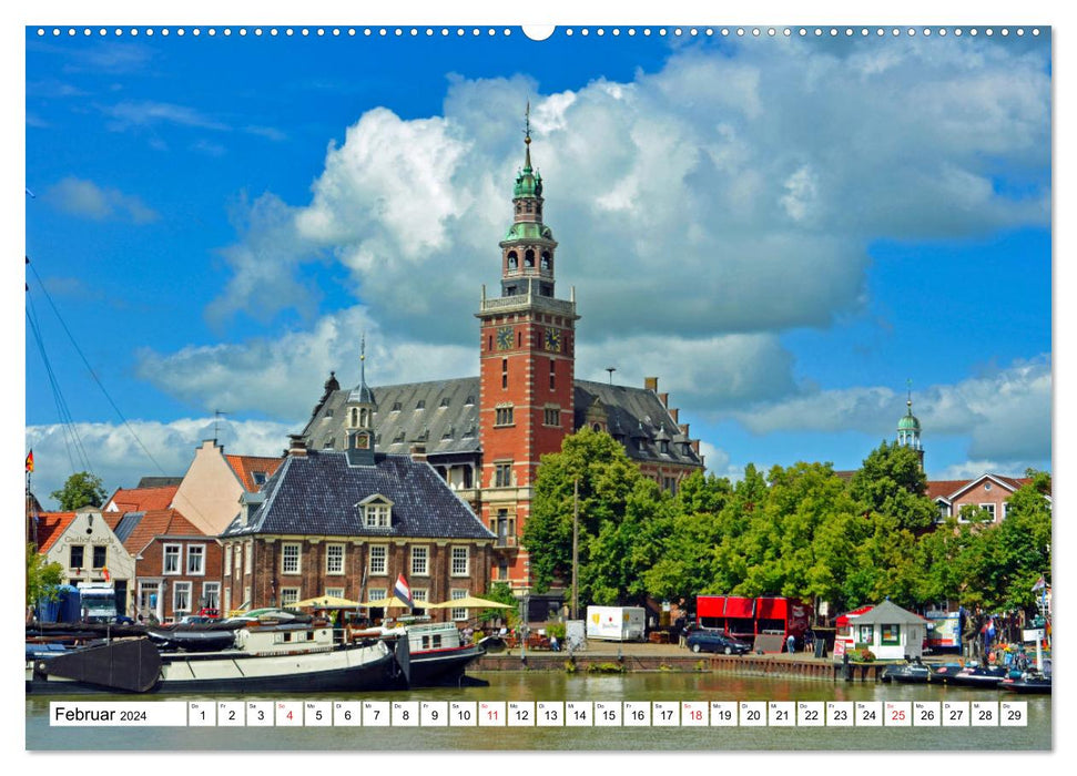 Leer - Perle Ostfrieslands (CALVENDO Premium Wandkalender 2024)