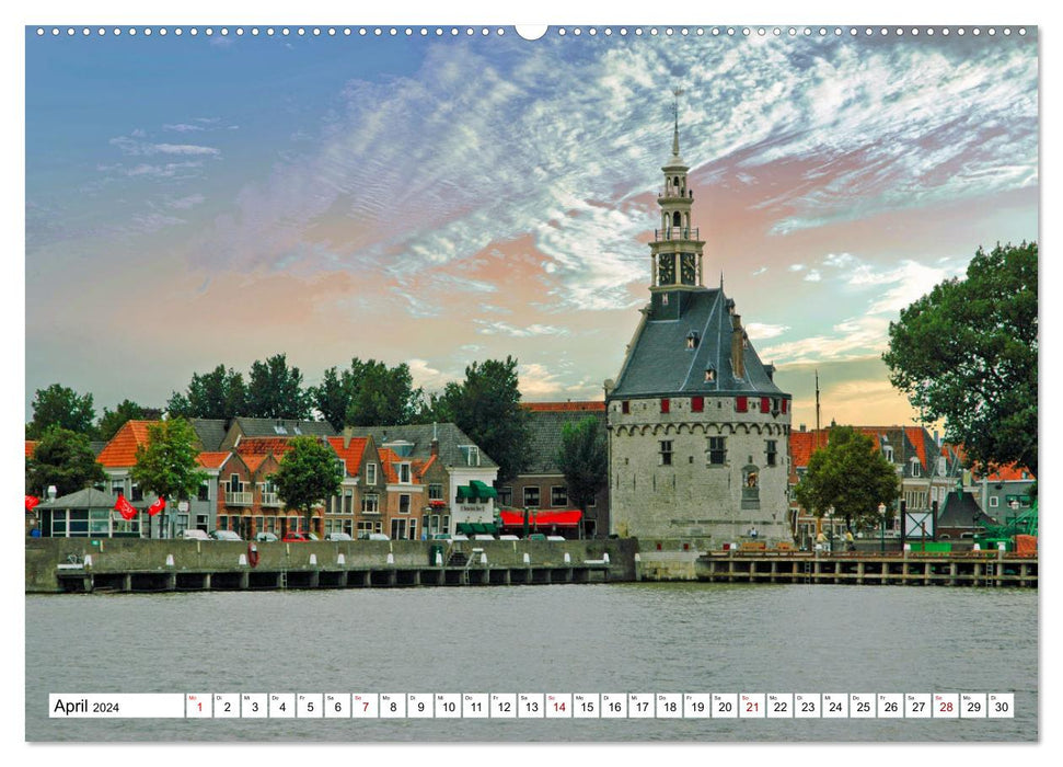 Idyll at the IJsselmeer (CALVENDO Premium Wall Calendar 2024) 
