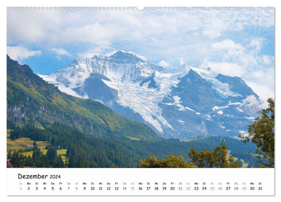 Fascination of the Bernese Oberland 2024 - wanderlust and summit views (CALVENDO Premium Wall Calendar 2024) 