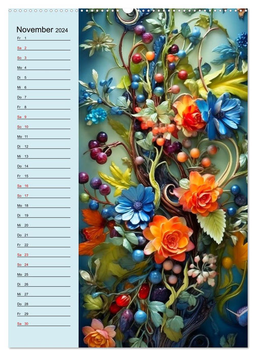 Blütenarrangements (CALVENDO Wandkalender 2024)