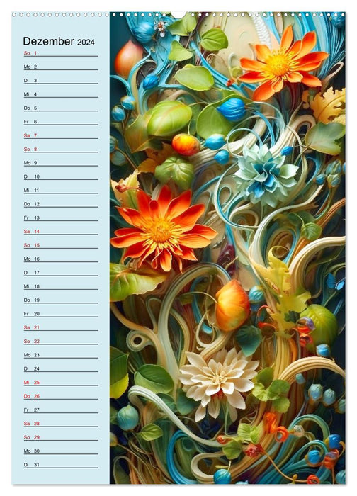 Compositions florales (Calendrier mural CALVENDO 2024) 