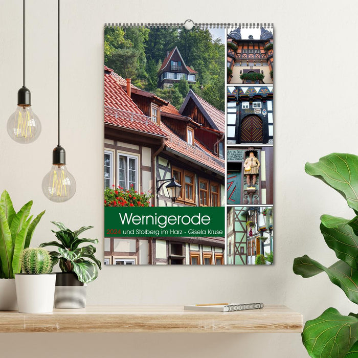 Wernigerode und Stolberg im Harz (CALVENDO Wandkalender 2024)
