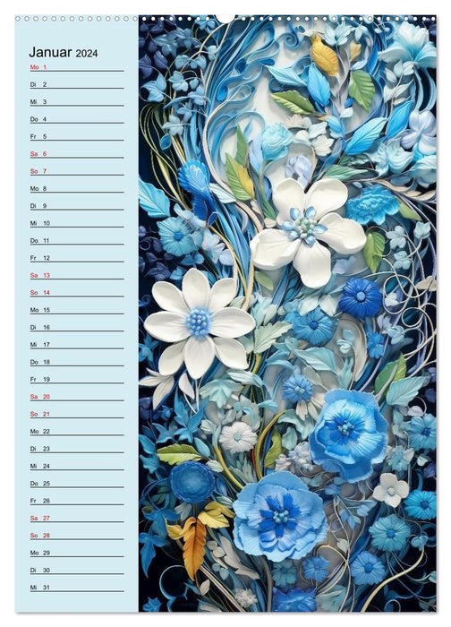 Blütenarrangements (CALVENDO Premium Wandkalender 2024)