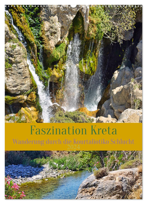 Faszination Kreta. Wanderung durch die Kourtaliotiko Schlucht (CALVENDO Wandkalender 2024)