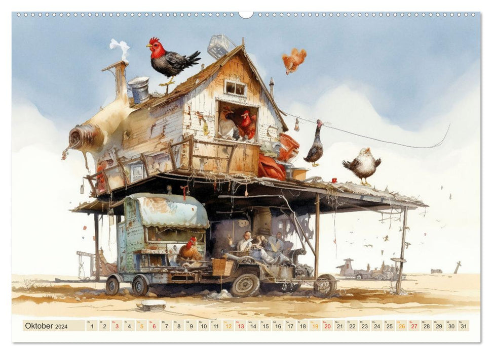 Da ist was los auf dem Bauernhof (CALVENDO Premium Wandkalender 2024)