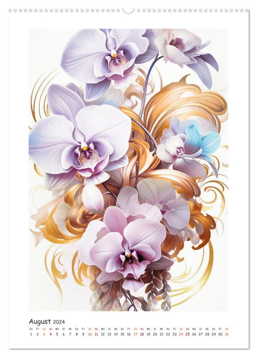 Blumen-Sinfonie (CALVENDO Premium Wandkalender 2024)