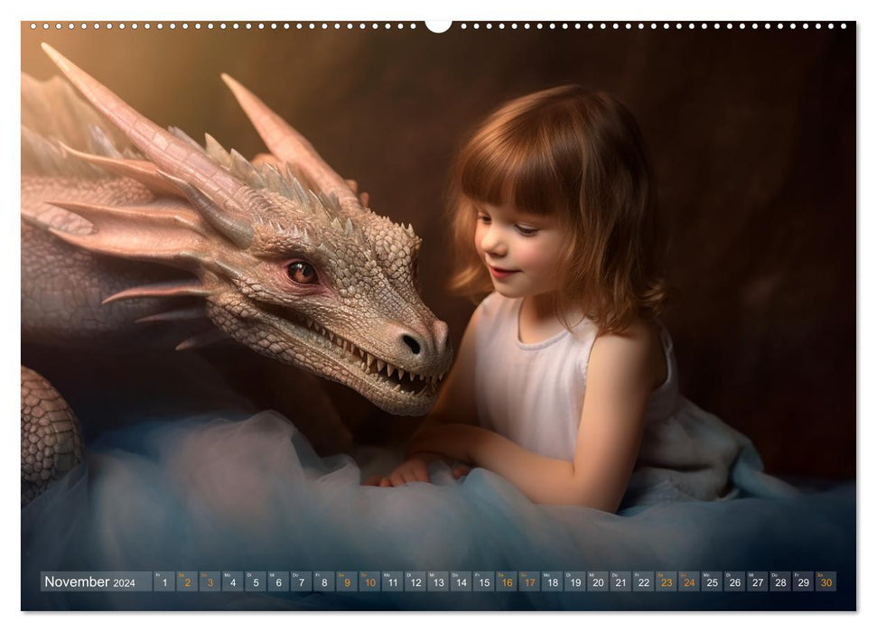 Drachenzeit . . nicht nur für Kinder (CALVENDO Wandkalender 2024)