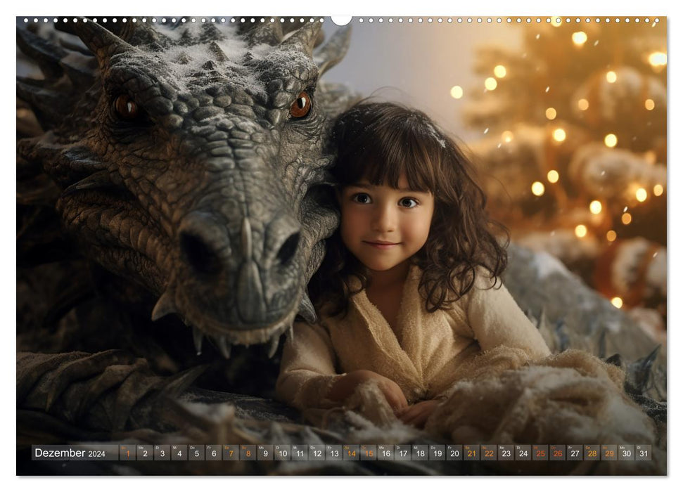 Drachenzeit . . nicht nur für Kinder (CALVENDO Wandkalender 2024)