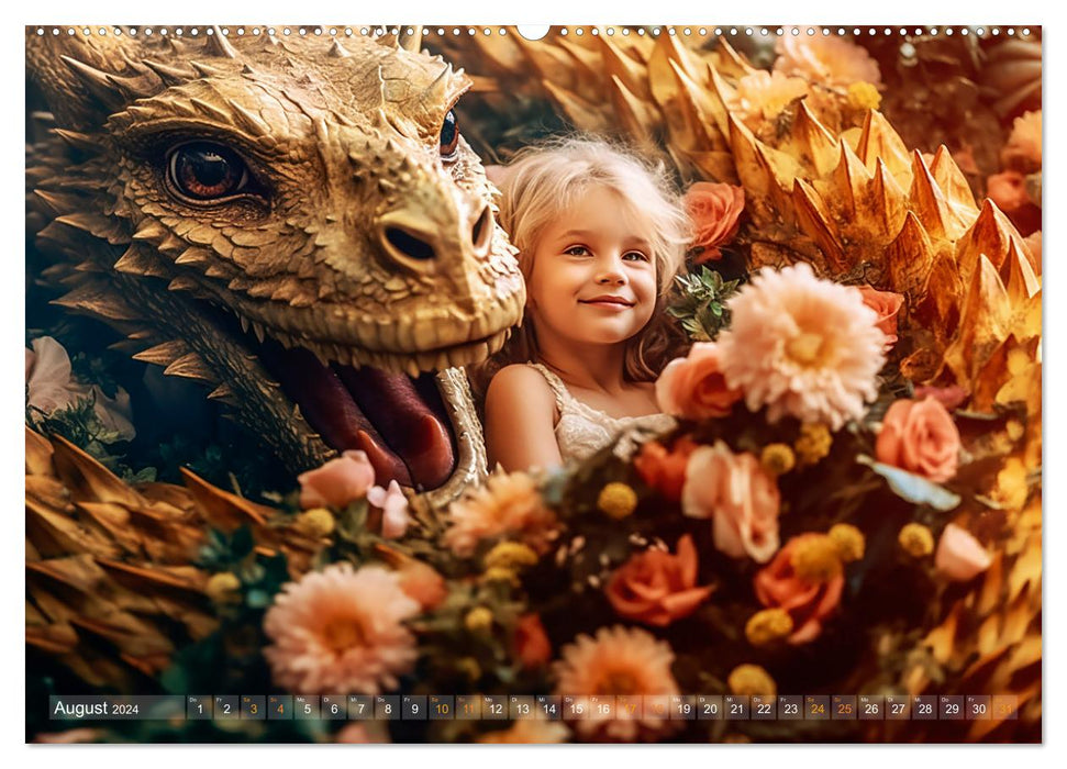 Drachenzeit . . nicht nur für Kinder (CALVENDO Premium Wandkalender 2024)