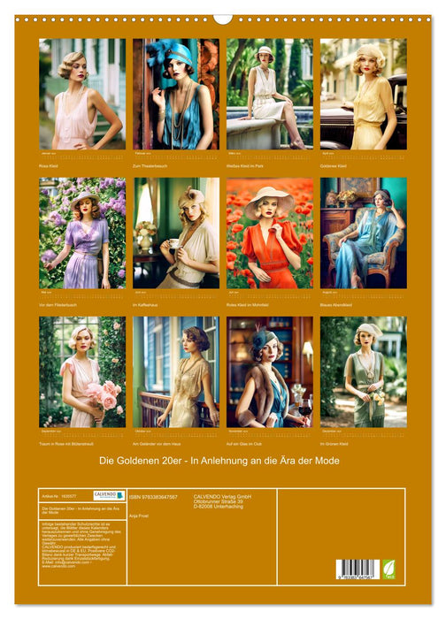 Die Goldenen 20er - In Anlehnung an die Ära der Mode (CALVENDO Wandkalender 2024)