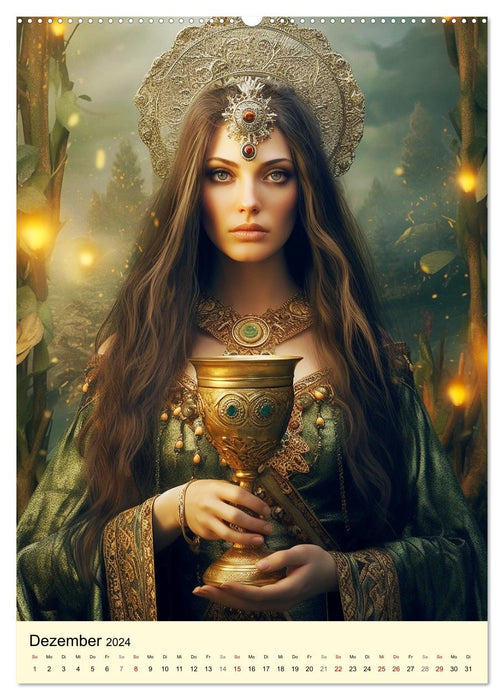 The otherworld. Mystical legendary figures of the Celts (CALVENDO Premium Wall Calendar 2024) 