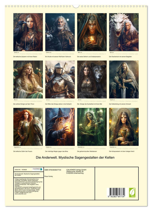 L'autre monde. Figures légendaires mystiques des Celtes (Calendrier mural CALVENDO Premium 2024) 
