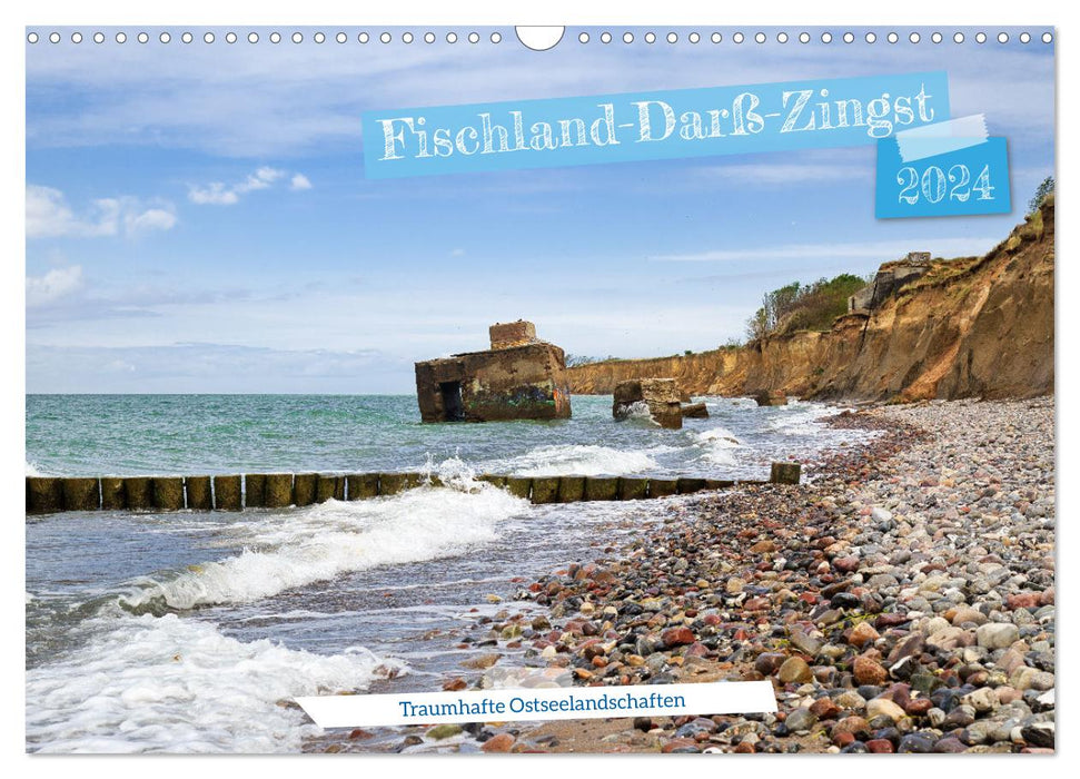 Fischland-Darß-Zingst - Paysages fantastiques de la mer Baltique (calendrier mural CALVENDO 2024) 
