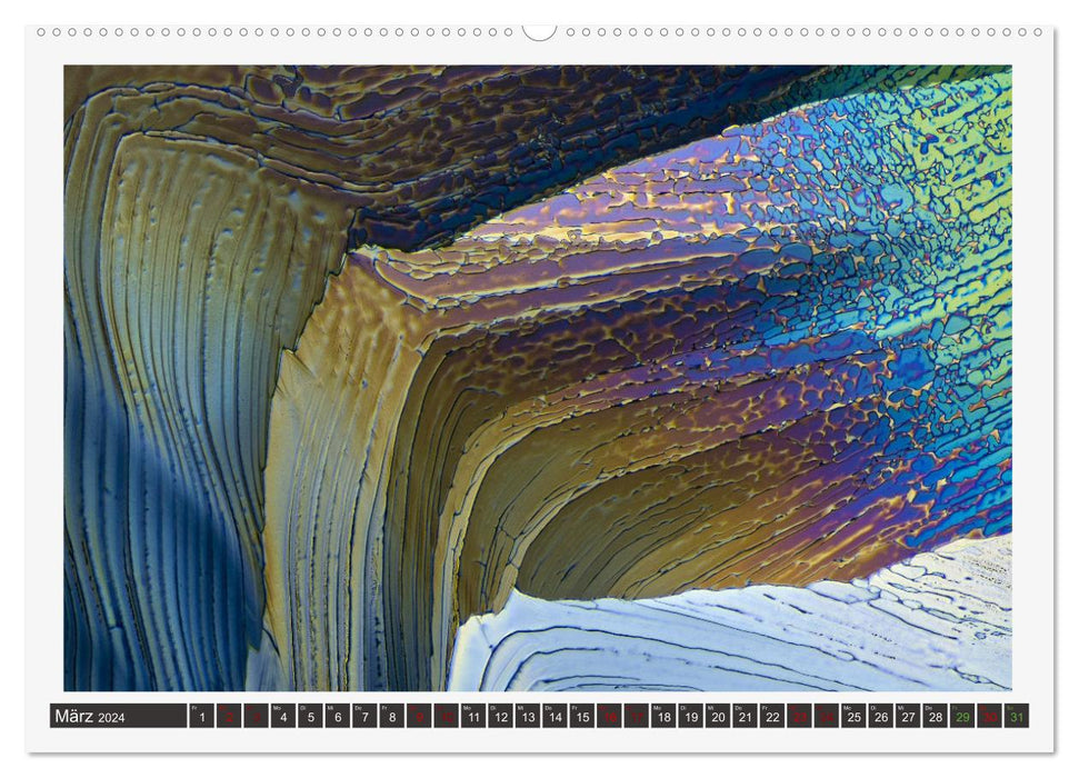 Colorful microcrystals (CALVENDO wall calendar 2024) 
